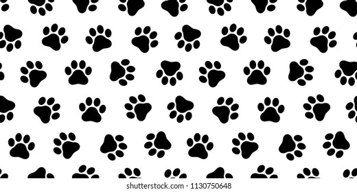 Dog Paw Seamless Vector Pattern Foot Stock Vector (Royalty Free ...