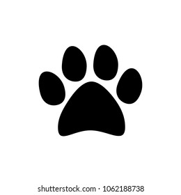 Dog paw or track icon
