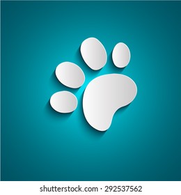dog paw trail