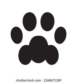 dog paw vector footprint icon logo french bulldog cat puppy kitten cartoon symbol sign illustration doodle graphic