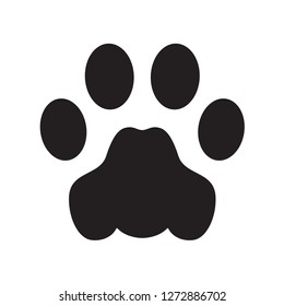 dog paw vector footprint icon logo french bulldog cat symbol cartoon sign illustration doodle graphic