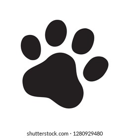 dog paw vector footprint icon logo cat french bulldog symbol cartoon sign illustration doodle graphic