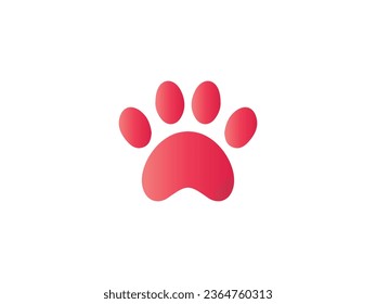 dog paw vector footprint icon
