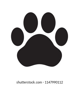 dog paw vector icon logo illustration cat clip art french bulldog cartoon