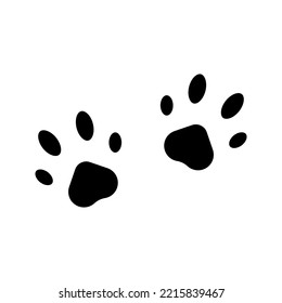dog paw web icon color editable