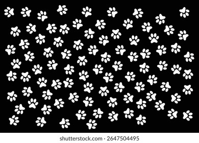 dog paws seamless pattern pro