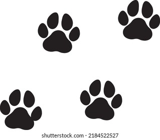 Dog Paws Dog Svg Vector File Stock Vector (Royalty Free) 2184522527 ...