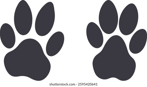 Dog paws vector art, Paws vector  illustration, Animal dog paws icon, Paws vector icons