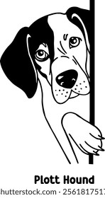 dog, peeking, clipart, eps, illustrator