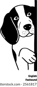 dog, peeking, clipart, eps, illustrator