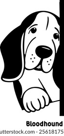 dog, peeking, clipart, eps, illustrator
