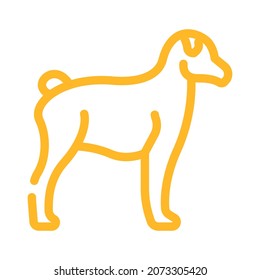 dog pet animal color icon vector. dog pet animal sign. isolated symbol illustration