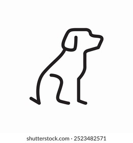 dog pet animal icon sign vector