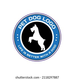 Dog pet animal silhouette. Good use for symbol, logo, web icon, mascot, or any design you want.