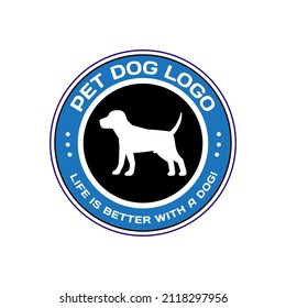 Dog pet animal silhouette. Good use for symbol, logo, web icon, mascot, or any design you want.