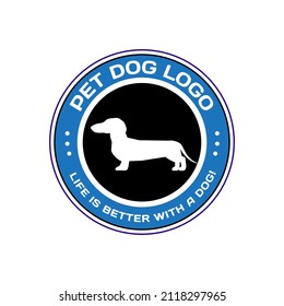 Dog pet animal silhouette. Good use for symbol, logo, web icon, mascot, or any design you want.