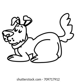 Dog pet cartoon