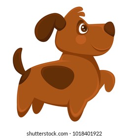 Dog pet cartoon vector puppy animal flat icon