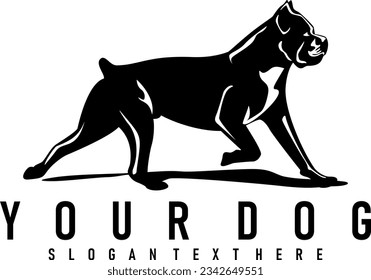 dog pet design logo vector art