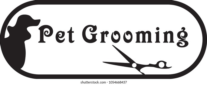 Dog and Pet Grooming  vector design