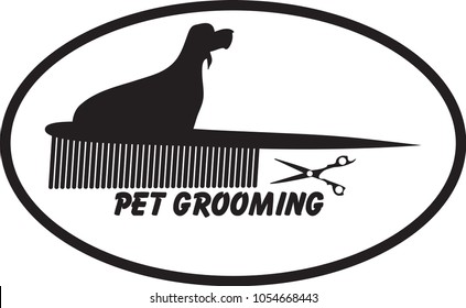 Dog and Pet Grooming  vector design