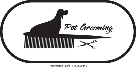 Dog and Pet Grooming  vector design