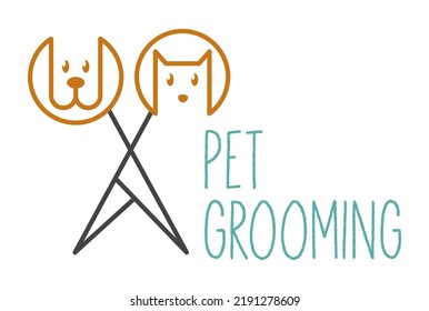 1,924 Animal grooming salon logo Images, Stock Photos & Vectors ...