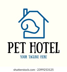 Dog or pet grooming and washing logo design template. Pet Care salon sign. Vector illustration.