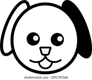 dog pet home vector icon