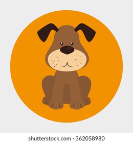 Dog pet icon