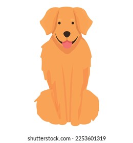 Dog pet icon cartoon vector. Head puppy. Canine pose