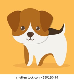 dog pet icon image vector illustration design 
