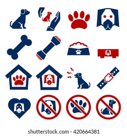 dog, pet icon set