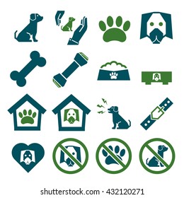 dog, pet icon set