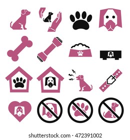 dog, pet icon set