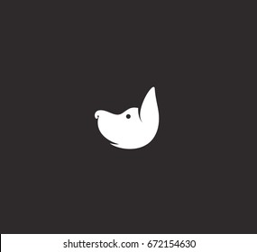 Dog pet icon, vector illustration
