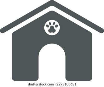 dog pet kennel icon black