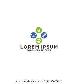 dog pet logo design