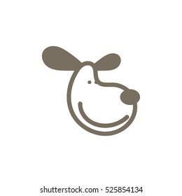 Dog Pet Logo Design Template Element
