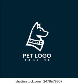 Dog Pet Logo Friendly, approachable, cute, And lovable, perfect for pet lovers, animals, furry friends, And companions, Dog lovers.