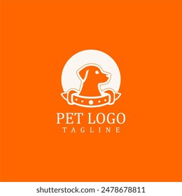 Dog Pet Logo Friendly, approachable, cute, And lovable, perfect for pet lovers, animals, furry friends, And companions, Dog lovers.