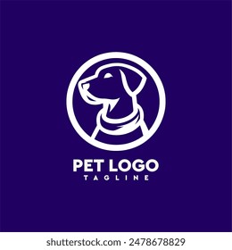 Dog Pet Logo Friendly, approachable, cute, And lovable, perfect for pet lovers, animals, furry friends, And companions, Dog lovers.