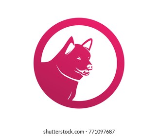 dog pet logo and symbols animals