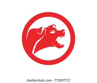 dog pet logo and symbols animals