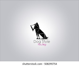 dog pet logo template