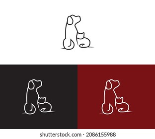 dog  pet logo vector icon  design