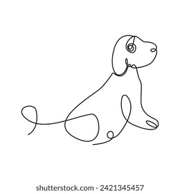 Perro mascota una línea continúa contorno ilustración de arte vectorial y diseño de tatuajes
continúa Dibujo de línea vectorial de canto de mascota de perro y diseño de tatuajes
