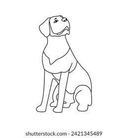 Dog pet one line continues outline vector art illustration and tattoo design
continues Dog pet singal outline vector line art illustration and tattoo design
