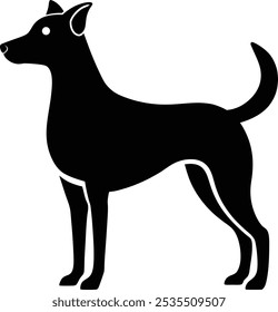 cão, animal de estimação, cachorrinho, silhueta, gráfico, mamífero, amigos, cachorro, contorno, clip-art, pedigree, buldogue, puro-sangue, pé, pata, perfil, terrier, imagem, arte, contorno, emblema cão vetor ícone