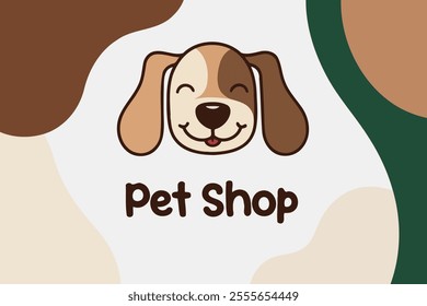 Dog Pet Shop Business Logo Vector Illustration